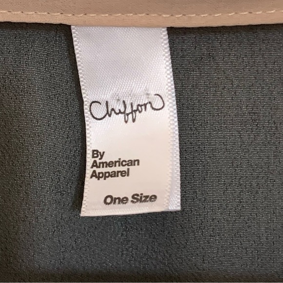 American Apparel Sheer Black and Pink Long Tunic Button Up Top - Picture 5 of 6